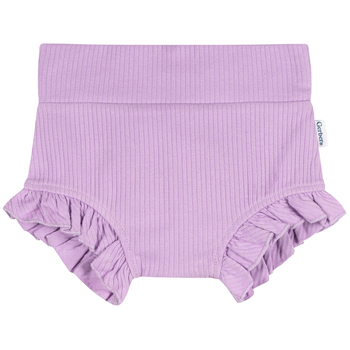 3-Pack Baby Girls Aqua, Gray & Purple Bubble Shorts-Gerber Childrenswear Wholesale