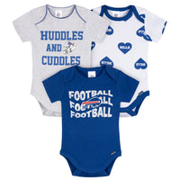 3-Pack Baby Girls Buffalo Bills Bodysuit Set