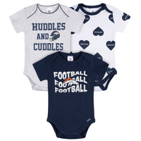 3-Pack Baby Girls Denver Broncos Bodysuit Set