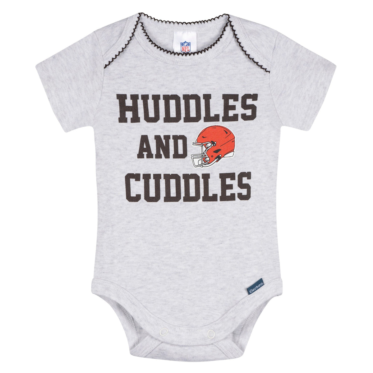 3-Pack Baby Girls Cleveland Browns Bodysuit Set, view 2