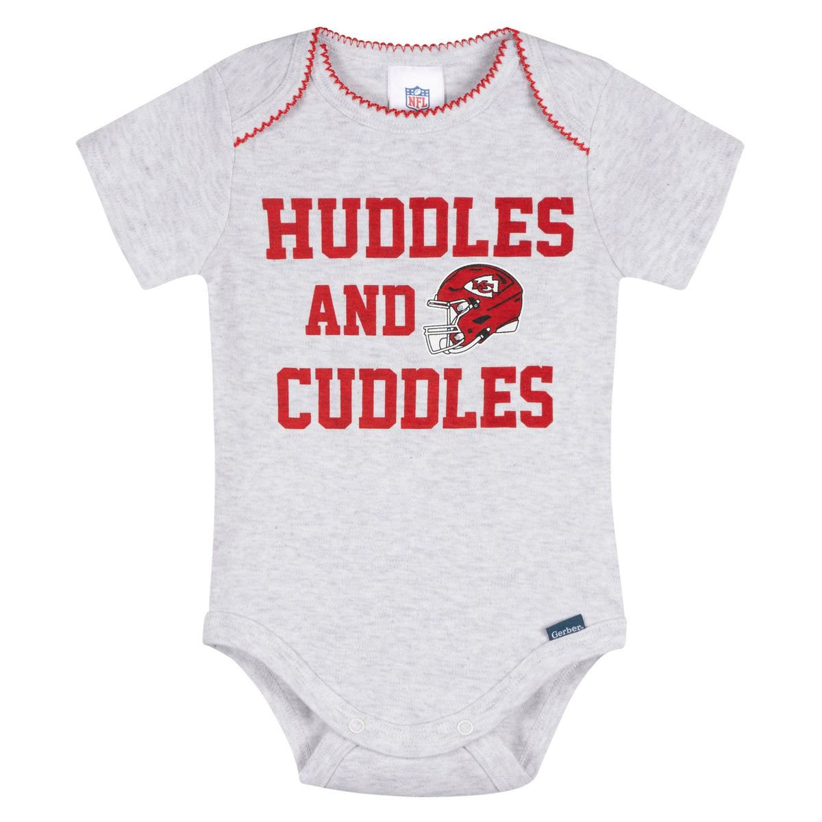 3-Pack Baby Girls Kansas City Chiefs Bodysuit Set, view 2