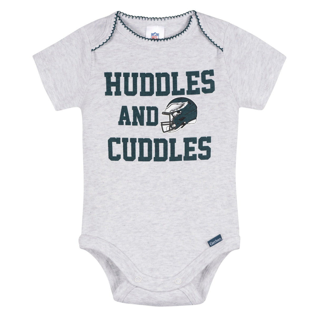 3-Pack Baby Girls Philadelphia Eagles Bodysuit Set, view 2