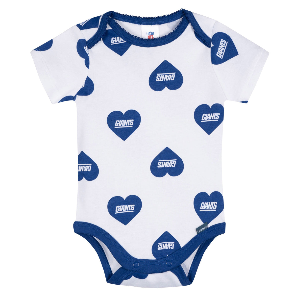 3-Pack Baby Girls New York Giants Bodysuit Set, view 3