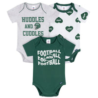 3-Pack Baby Girls New York Jets Bodysuit Set