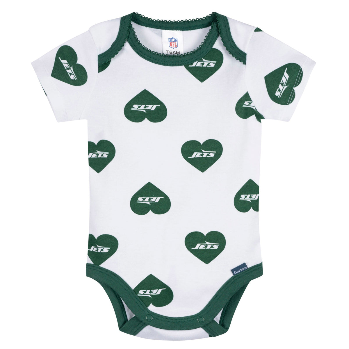 3-Pack Baby Girls New York Jets Bodysuit Set, view 3