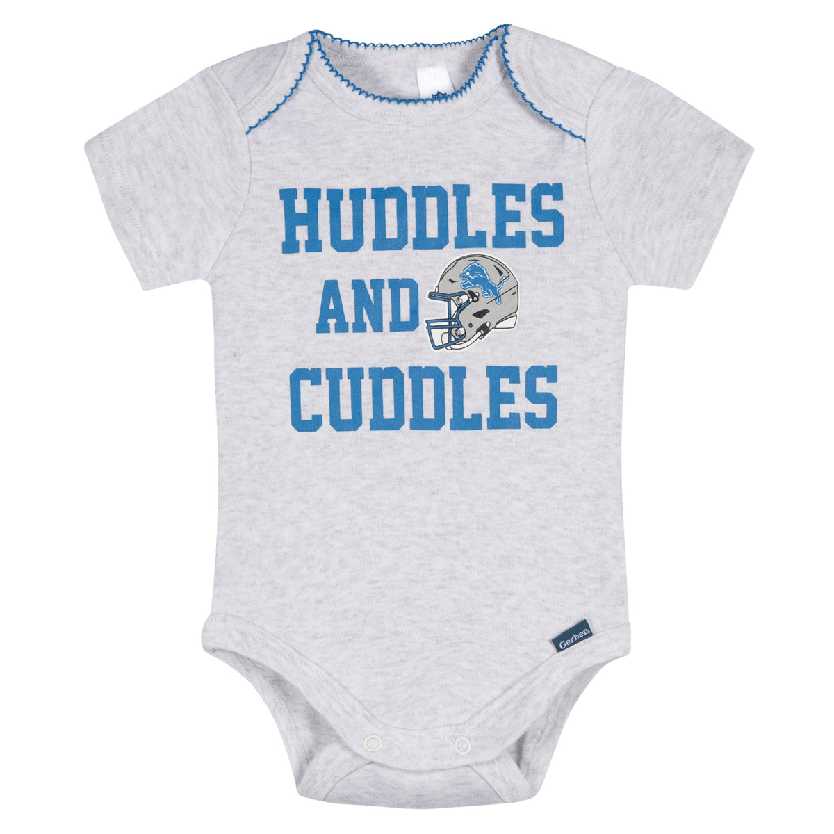 3-Pack Baby Girls Detroit Lions Bodysuit Set, view 2