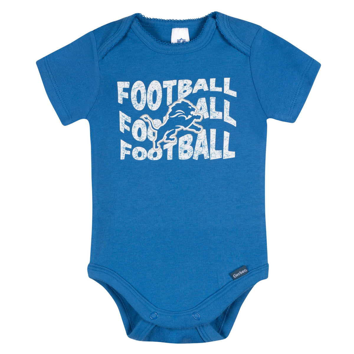 3-Pack Baby Girls Detroit Lions Bodysuit Set, view 4