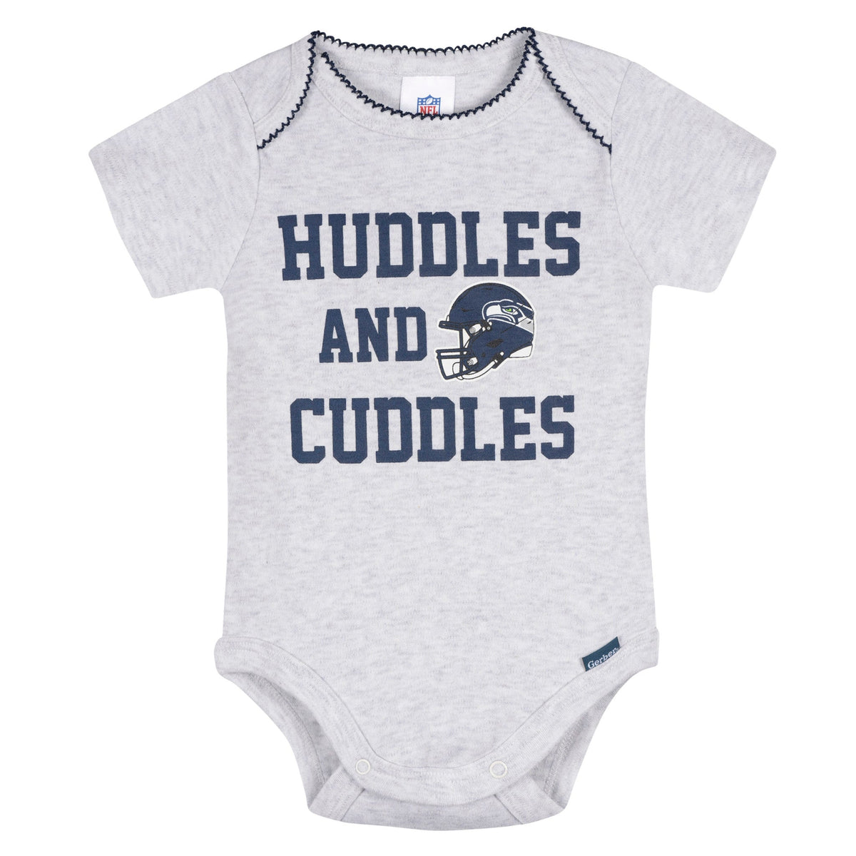 3-Pack Baby Girls Seattle Seahawks Bodysuit Set, view 2