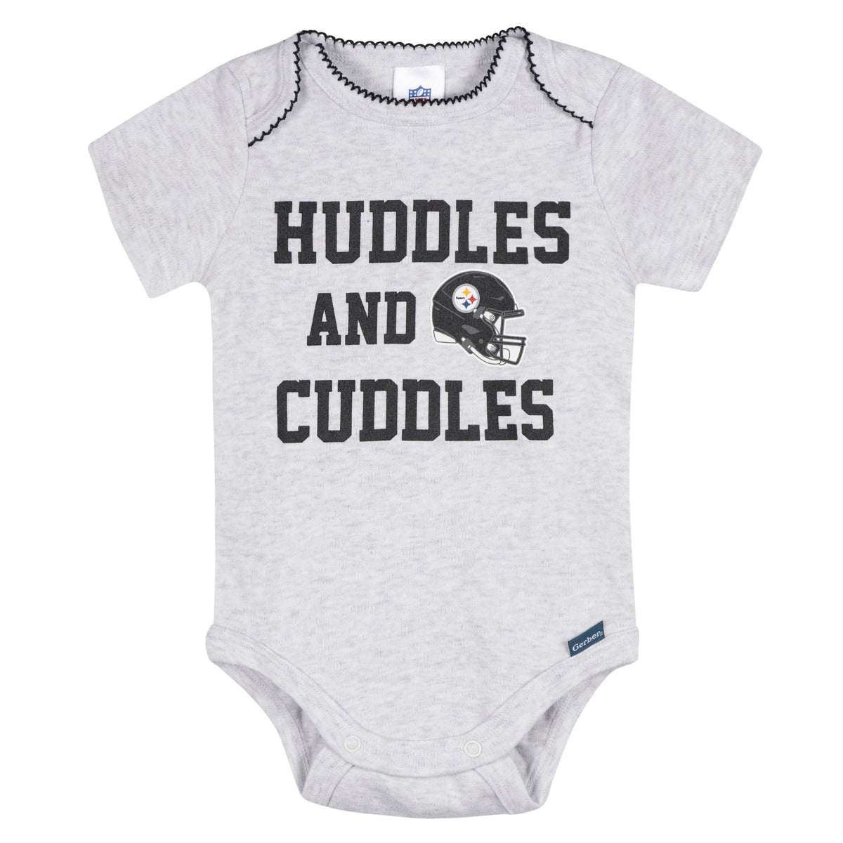 3-Pack Baby Girls Pittsburgh Steelers Bodysuit Set, view 2