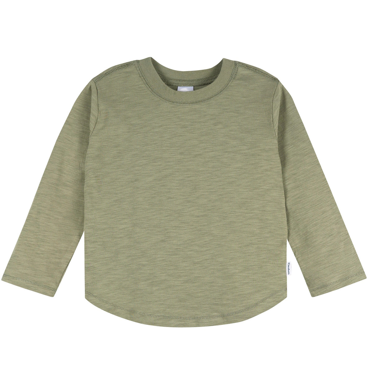 3-Pack Infant & Toddler Boys Green/Brown/Blue Long Sleeve Shirts, view 2