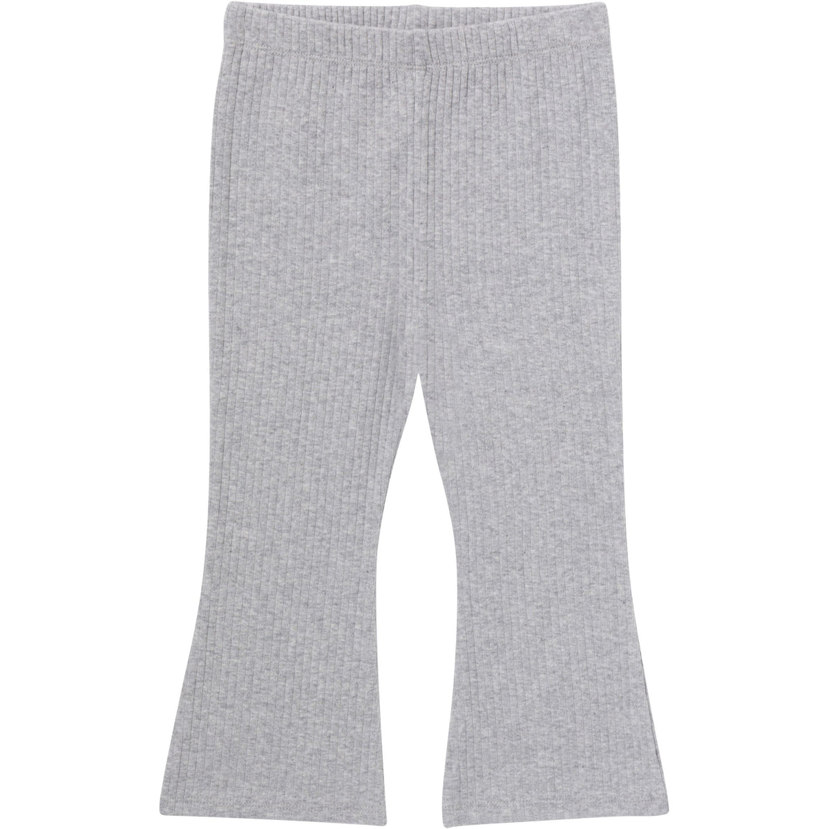 3-Pack Infant & Toddler Girls Green Daisies, Blue and Gray Textured Flare Leggings, view 3