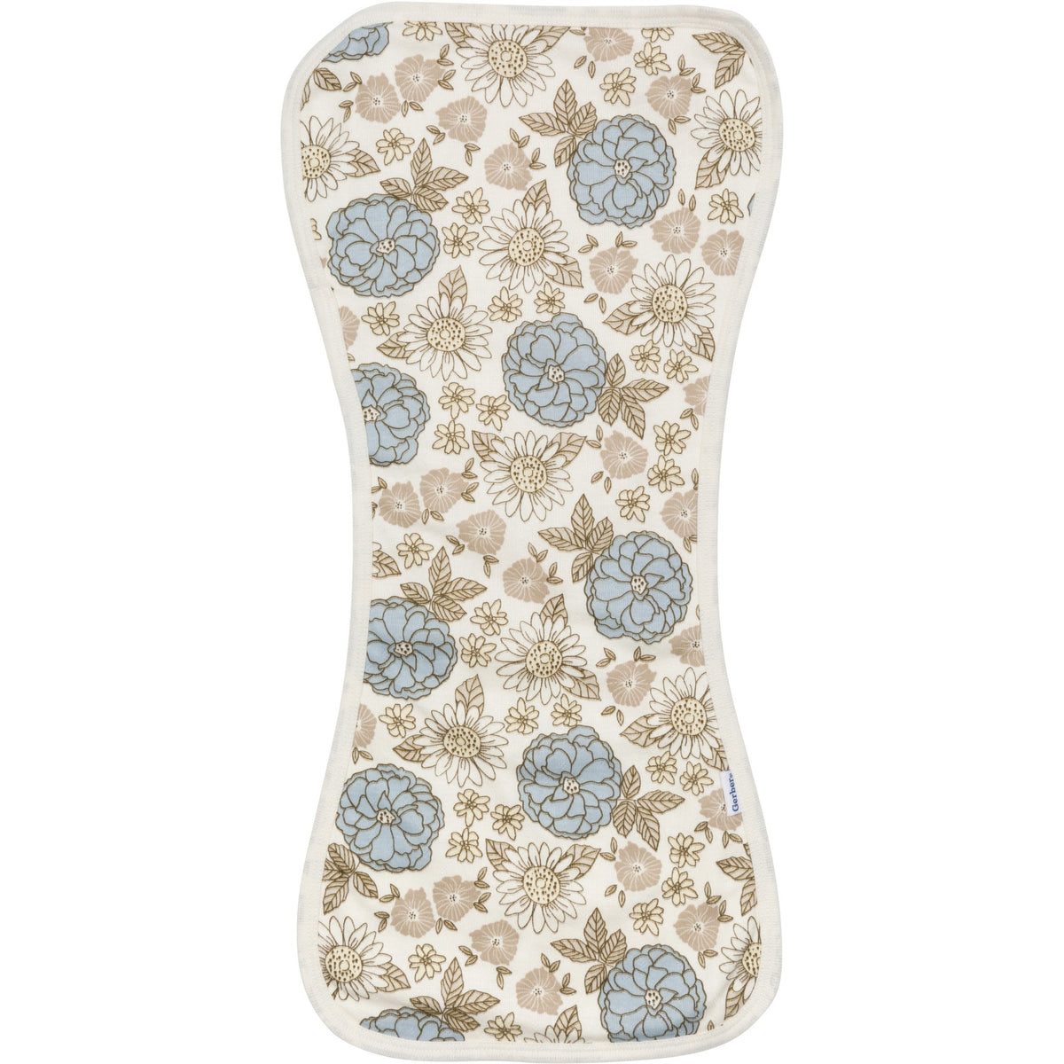 3-Piece Baby Girl Retro Floral Bandana Bib & Burpcloth Set, view 2