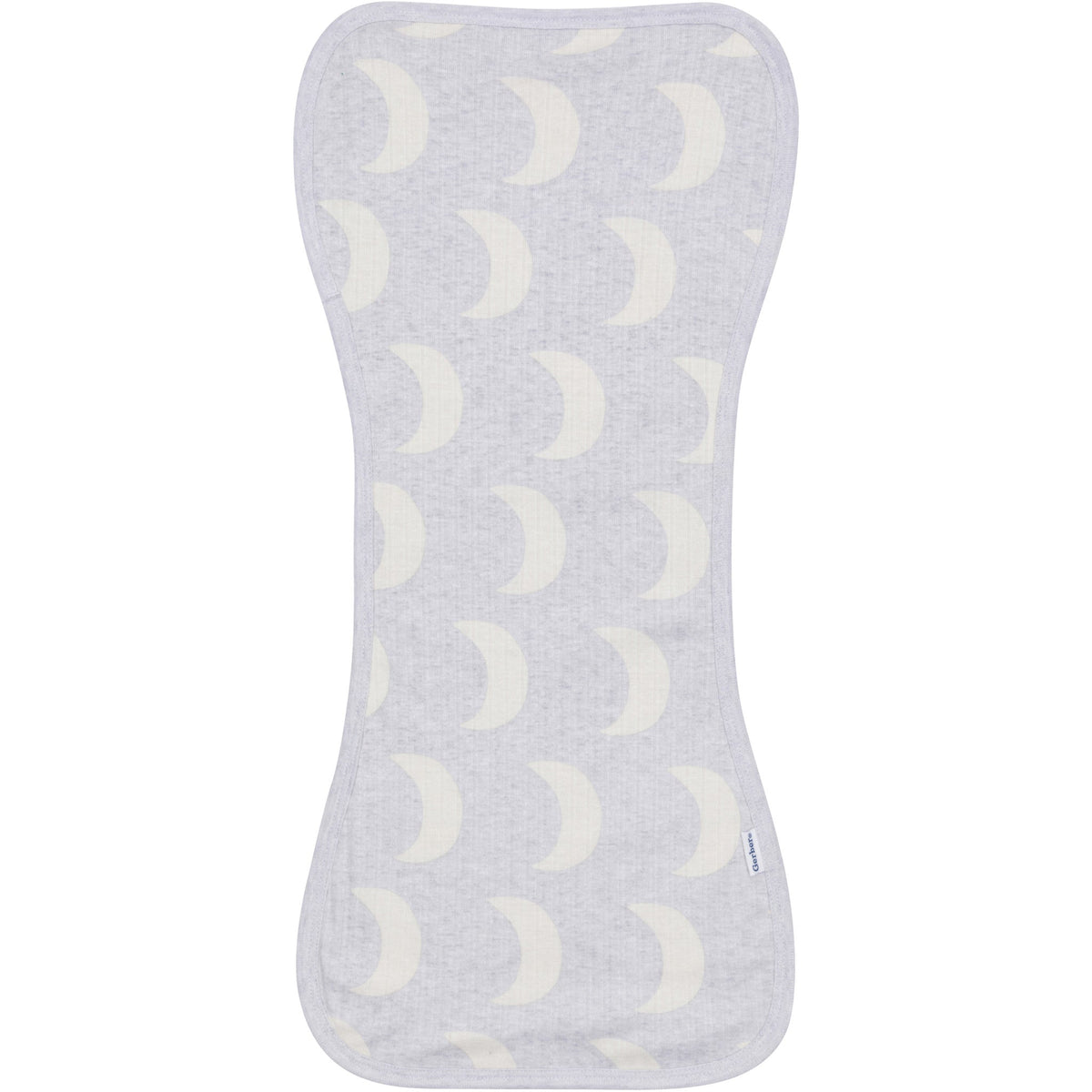 3-Piece Baby Neutral Grey Moons Bandana Bib & Burpcloth Set, view 5
