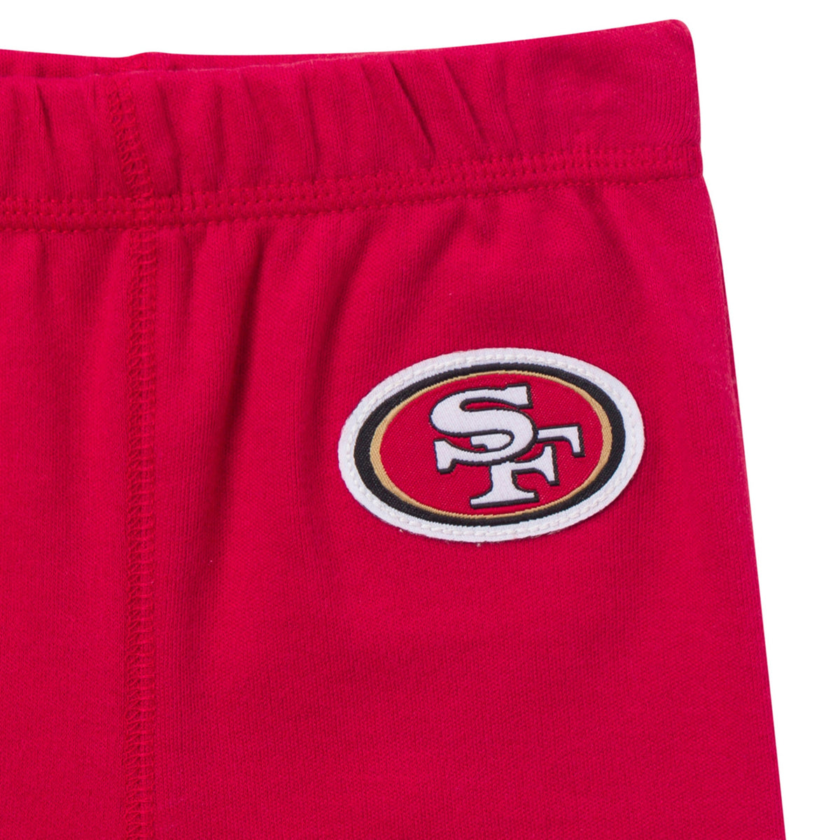 3-Piece Baby Boys 49ers Onesies Bodysuit, Active Pant and Cap, view 5