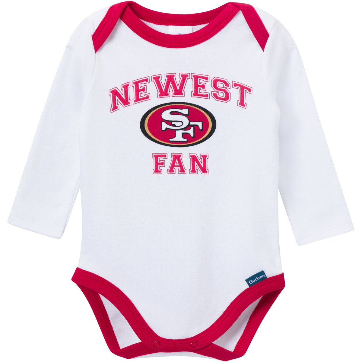 3-Piece Baby Boys 49ers Onesies Bodysuit, Active Pant and Cap, view 3