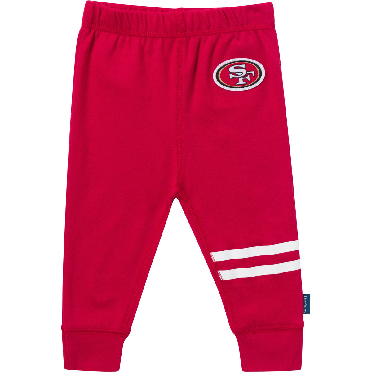 3-Piece Baby Boys 49ers Onesies Bodysuit, Active Pant and Cap, view 4