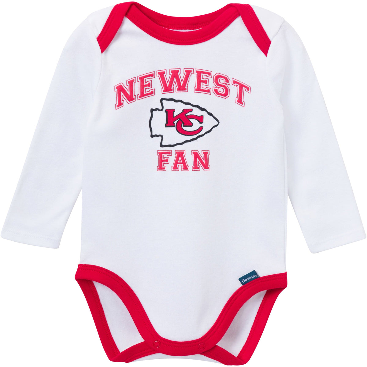 3-Piece Baby Boys Kansas City Chiefs Bodysuit, Active Pant and Cap, view 3