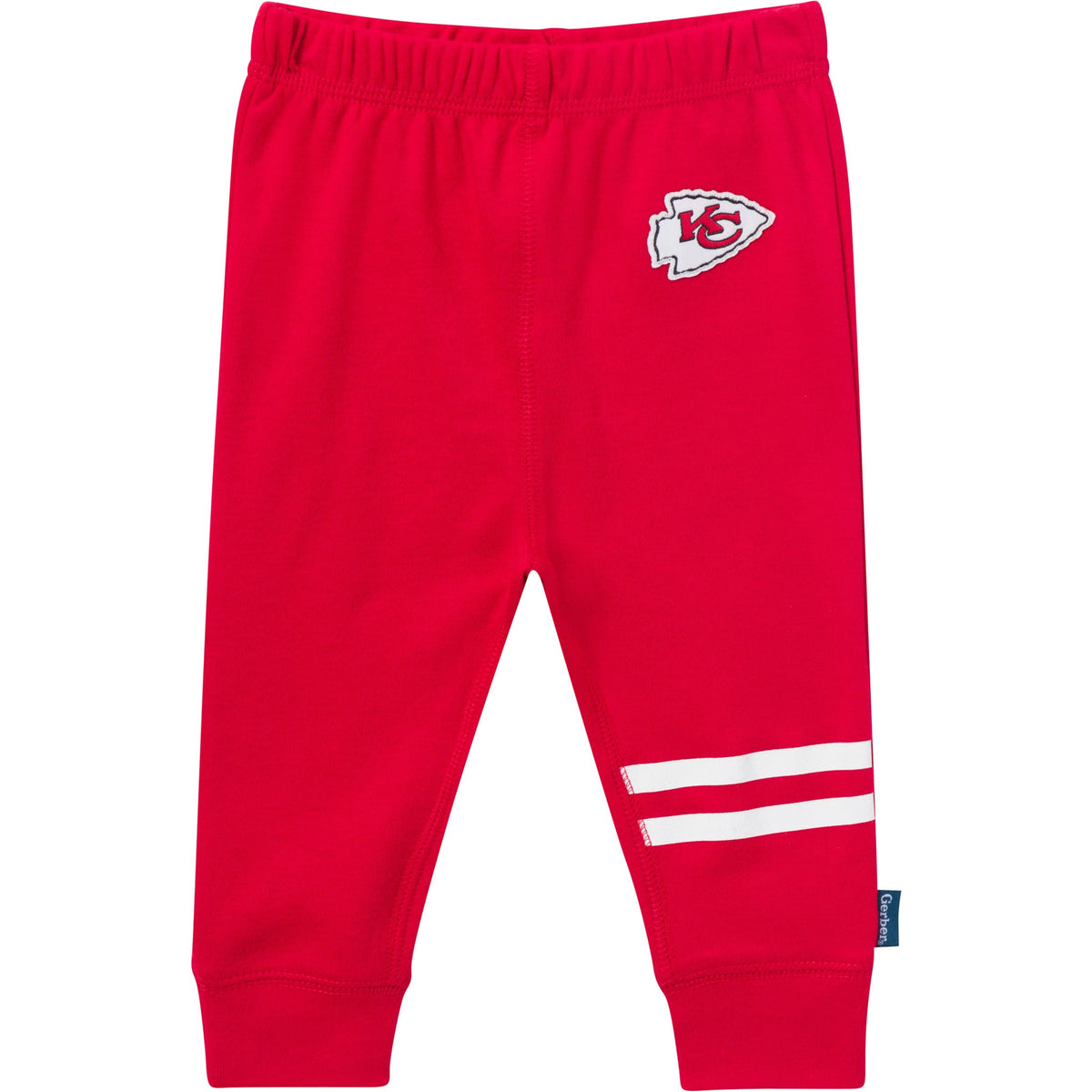 3-Piece Baby Boys Kansas City Chiefs Bodysuit, Active Pant and Cap, view 4
