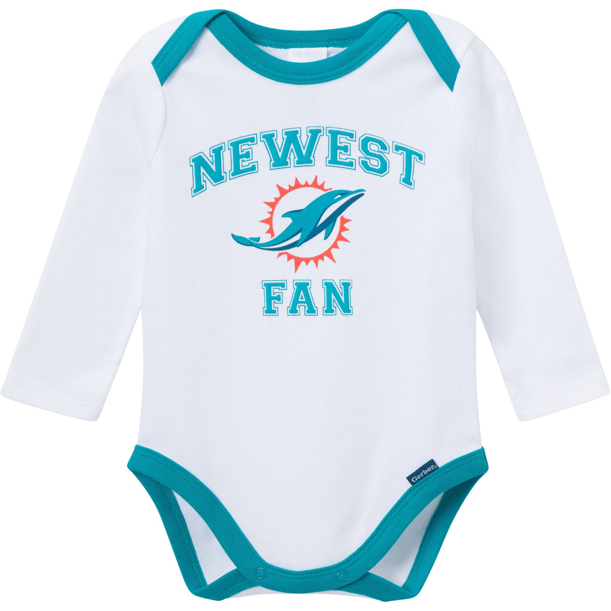 3-Piece Baby Boys Miami Dolphins Bodysuit, Active Pant and Cap, view 3