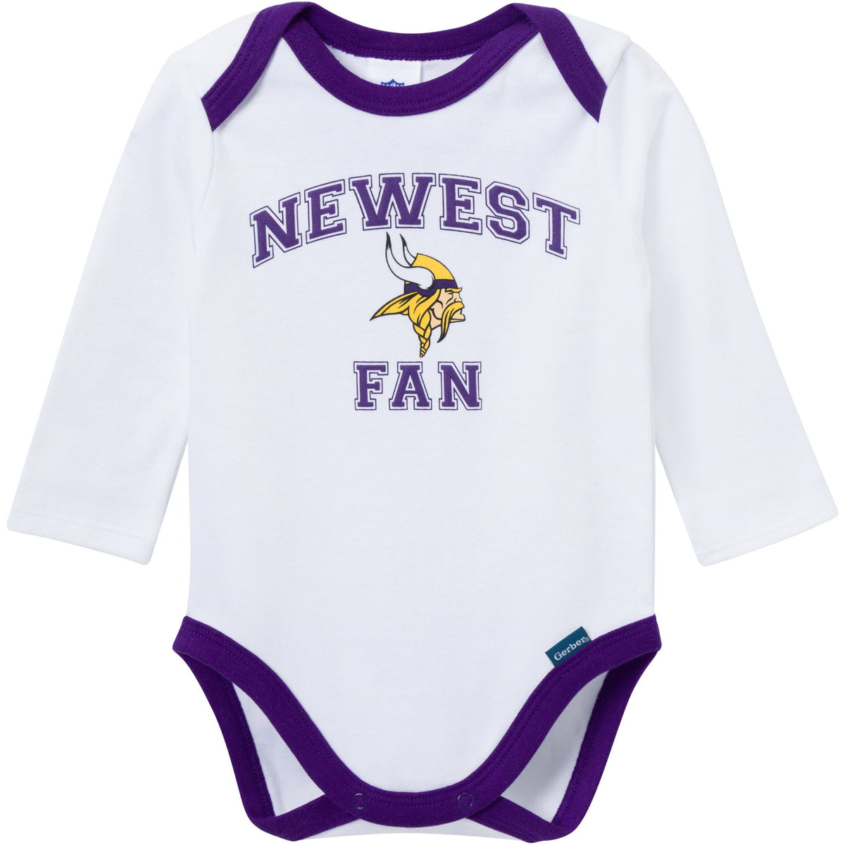 3-Piece Baby Boys Minnesota Vikings Bodysuit, Active Pant and Cap, view 3