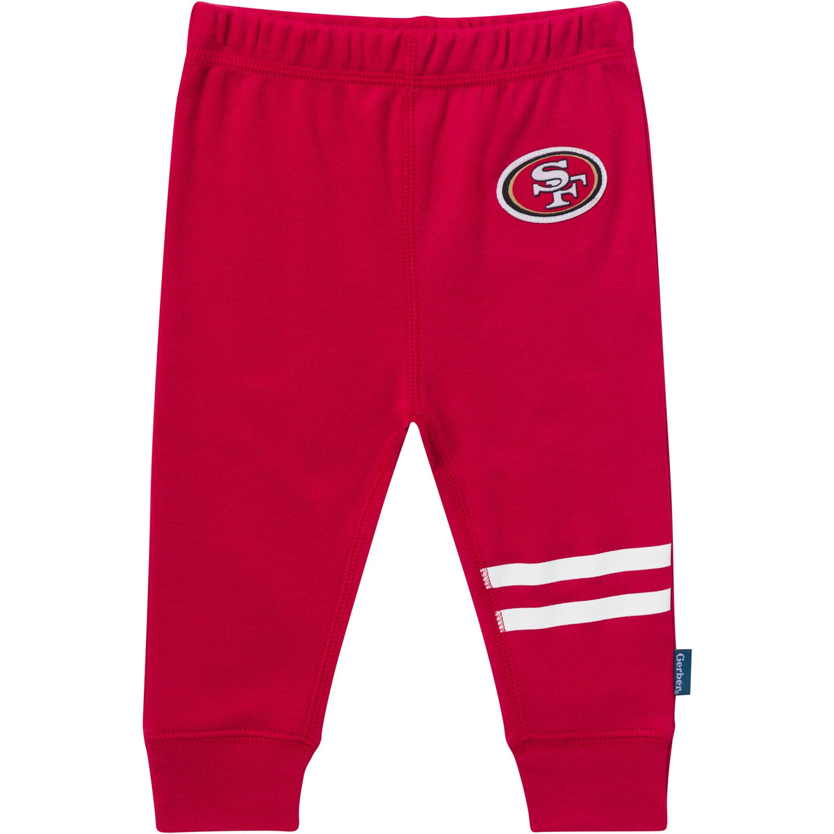 3-Piece Baby Girls 49ers Bodysuit, Pants & Headband Set, view 4