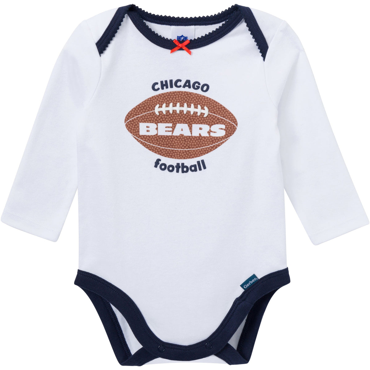 3-Piece Baby Girls Chicago Bears Bodysuit, Pants & Headband Set, view 3