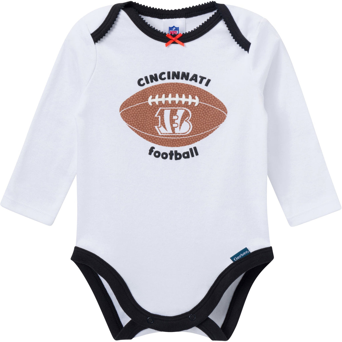 3-Piece Baby Girls Cincinatti Bengals Bodysuit, Pants & Headband Set, view 3