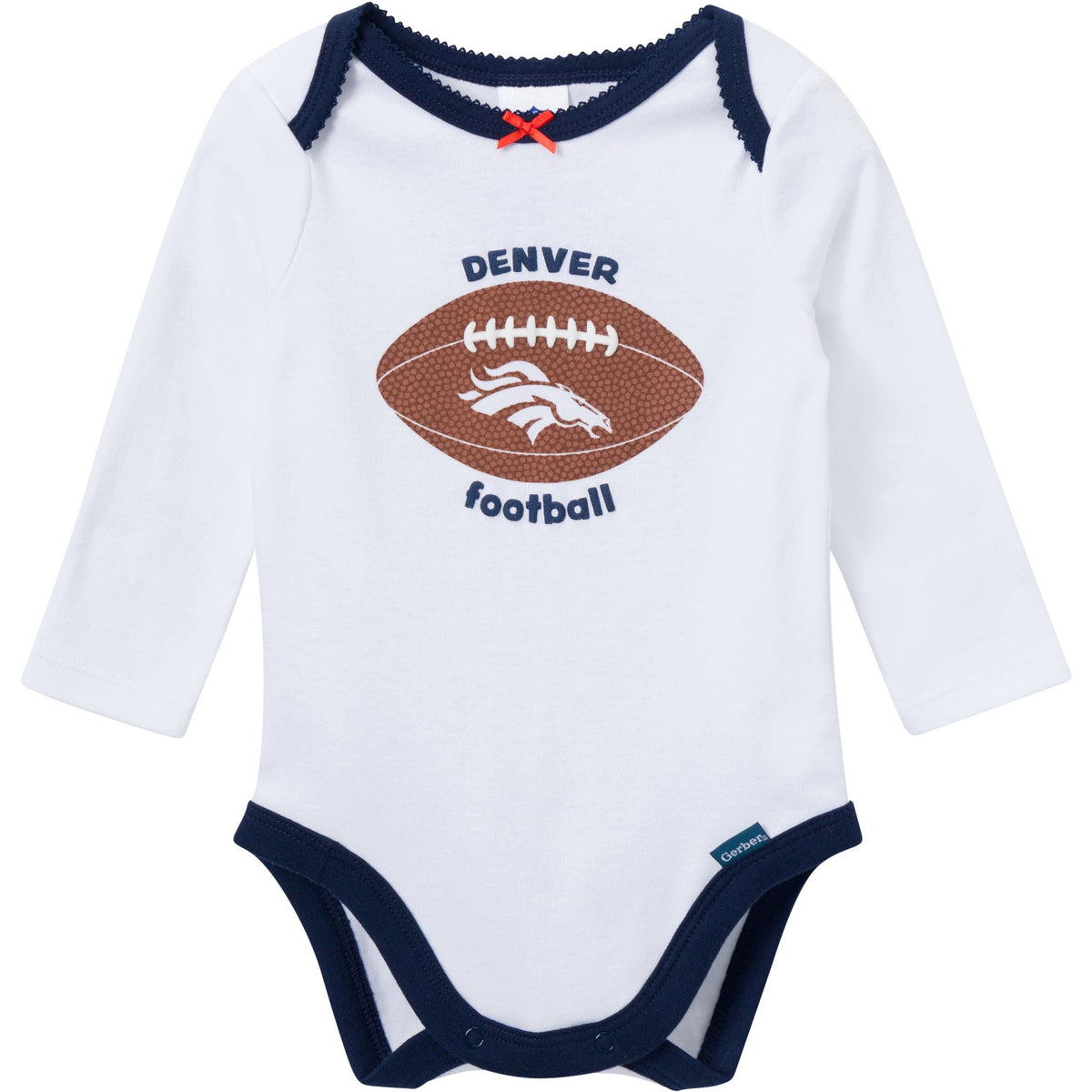 3-Piece Baby Girls Denver Broncos Bodysuit, Pants & Headband Set, view 3