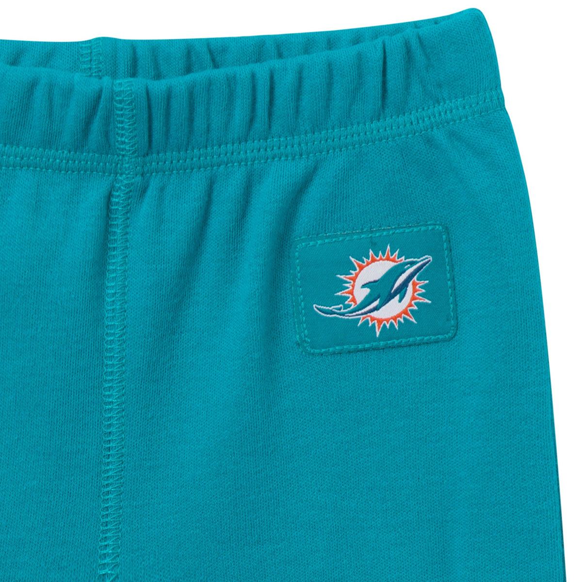 3-Piece Baby Girls Miami Dolphins Bodysuit, Pants & Headband Set, view 5