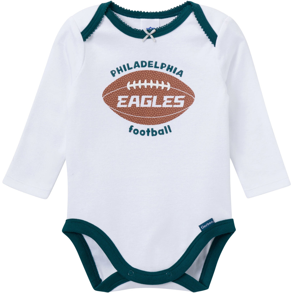 3-Piece Baby Girls Philadelphia Eagles Bodysuit, Pants & Headband Set, view 3