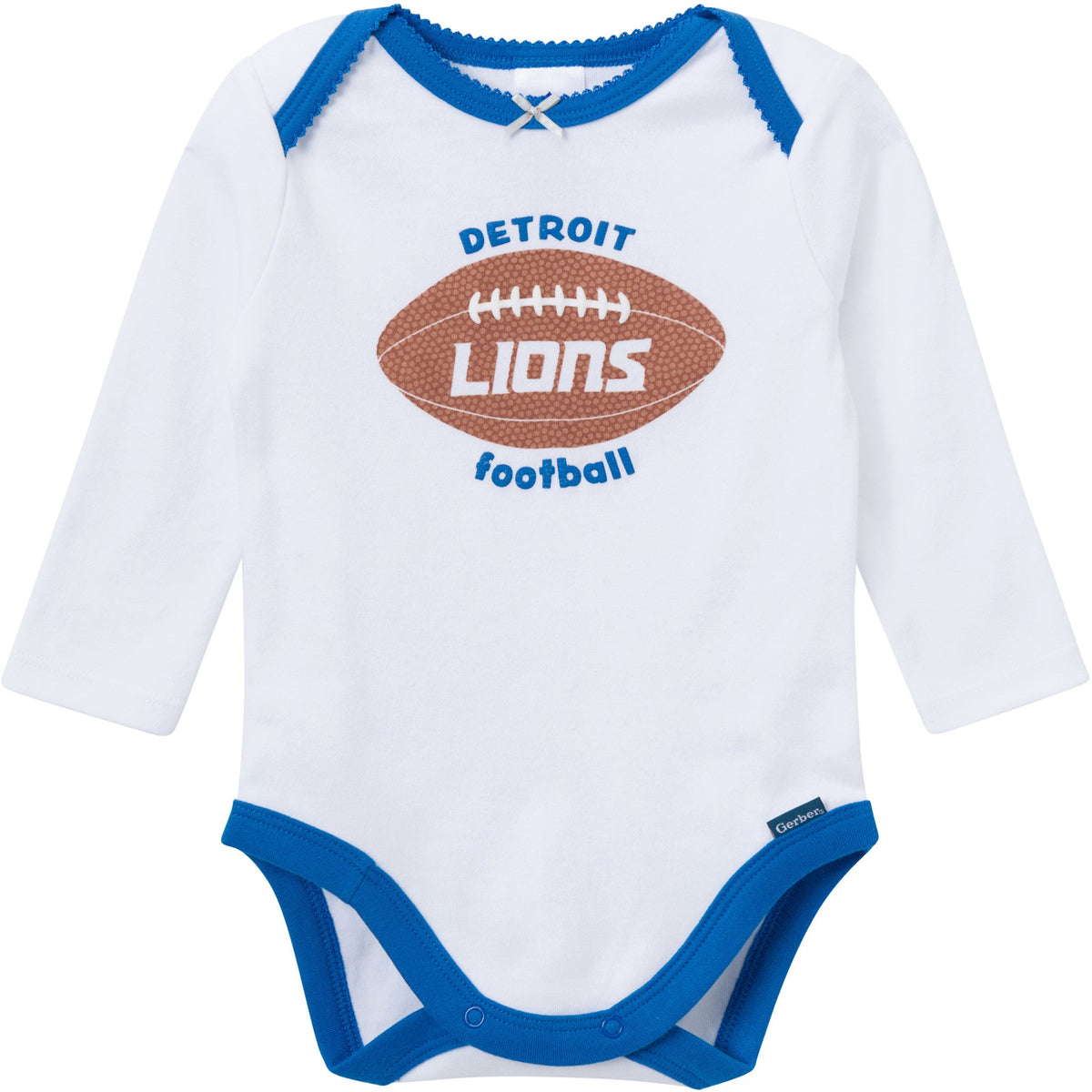 3-Piece Baby Girls Detroit Lions Bodysuit, Pants & Headband Set, view 3