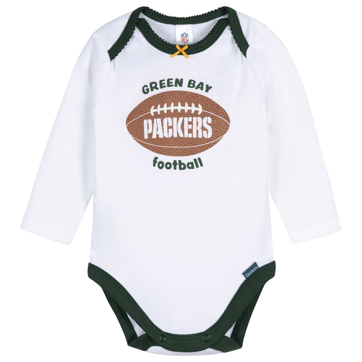 3-Piece Baby Girls Green Bay Packers Bodysuit, Pants & Headband Set, view 3