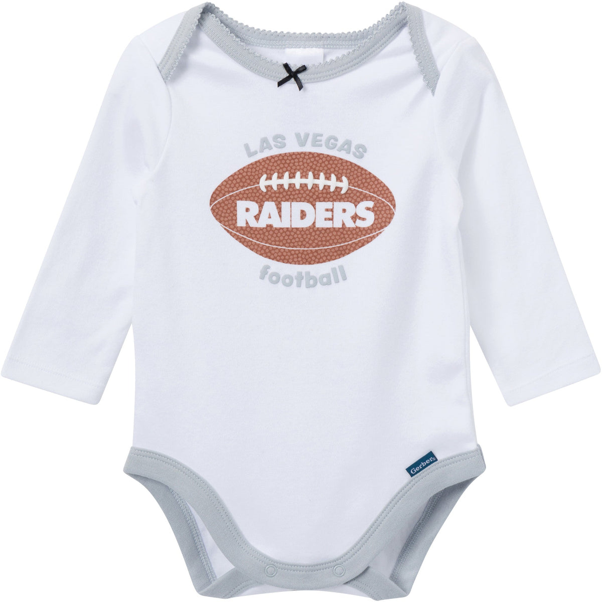 3-Piece Baby Girls Las Vegas Raiders Bodysuit, Pants & Headband Set, view 3