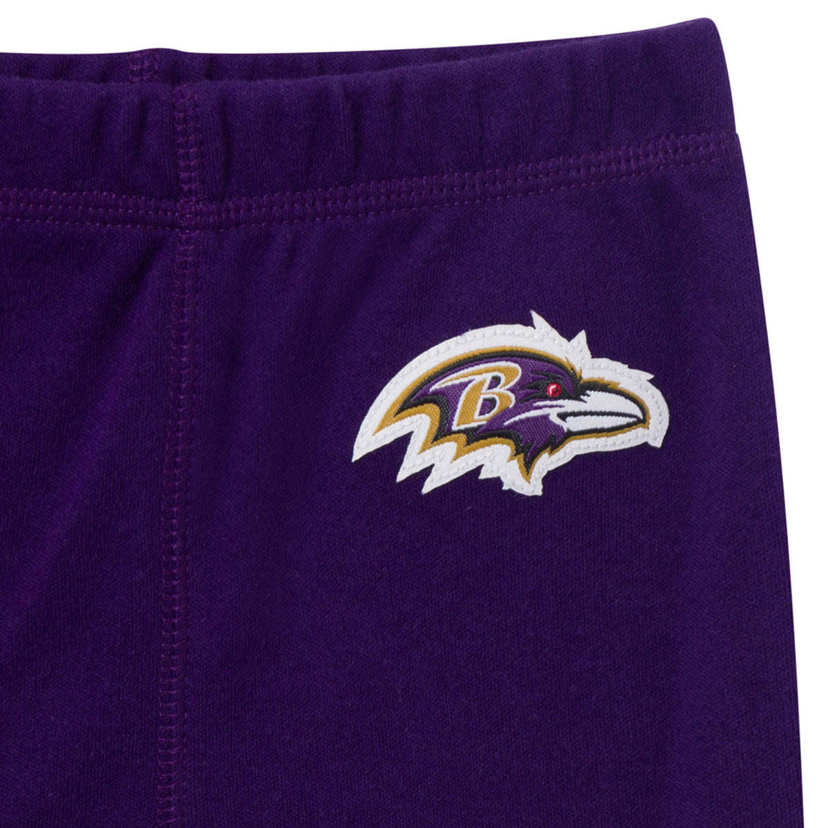 3-Piece Baby Girls Baltimore Ravens Bodysuit, Pants & Headband Set, view 5