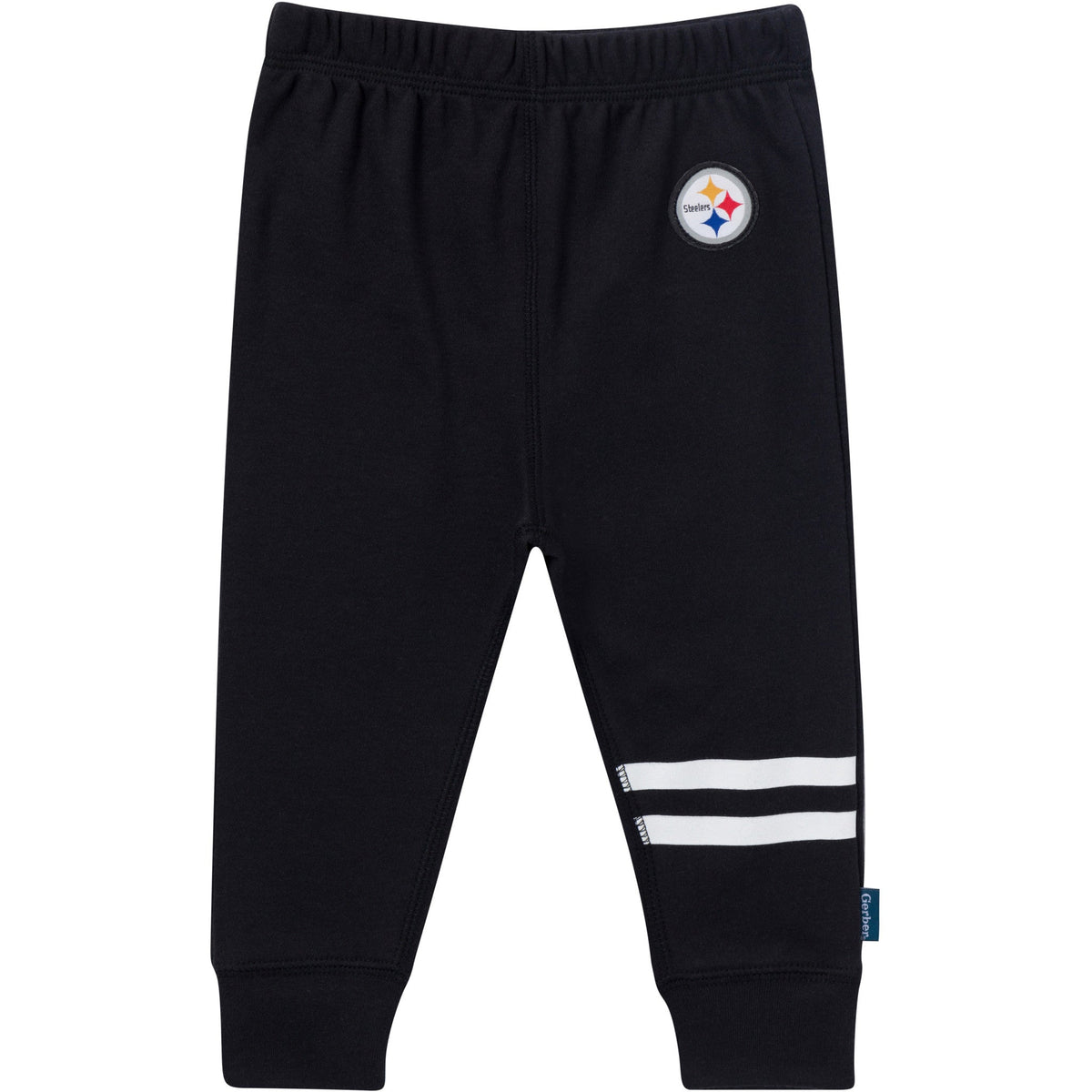 3-Piece Baby Girls Pittsburgh Steelers Bodysuit, Pants & Headband Set, view 4