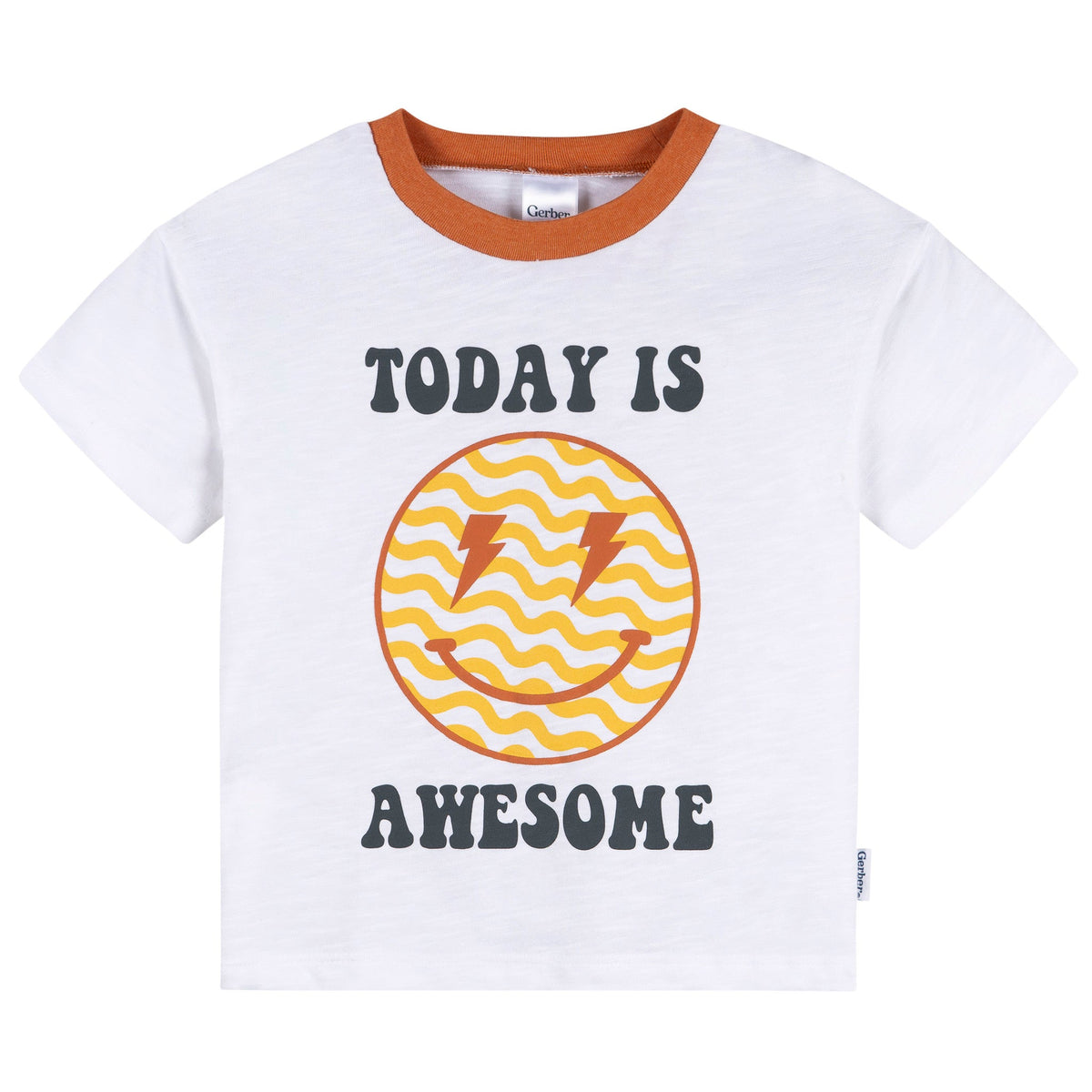 3-Piece Infant & Toddler Boys Awesome Yellow T-Shirts & Shorts, view 2