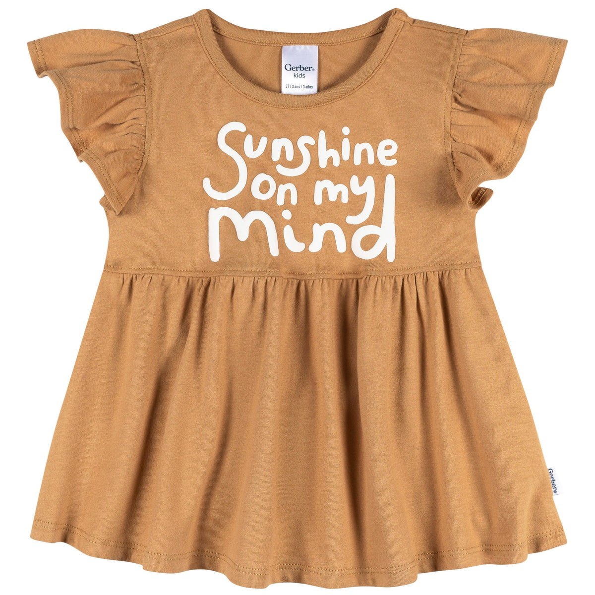 3-Piece Infant & Toddler Girls Daisy Sunshine T-Shirts & Shorts, view 2