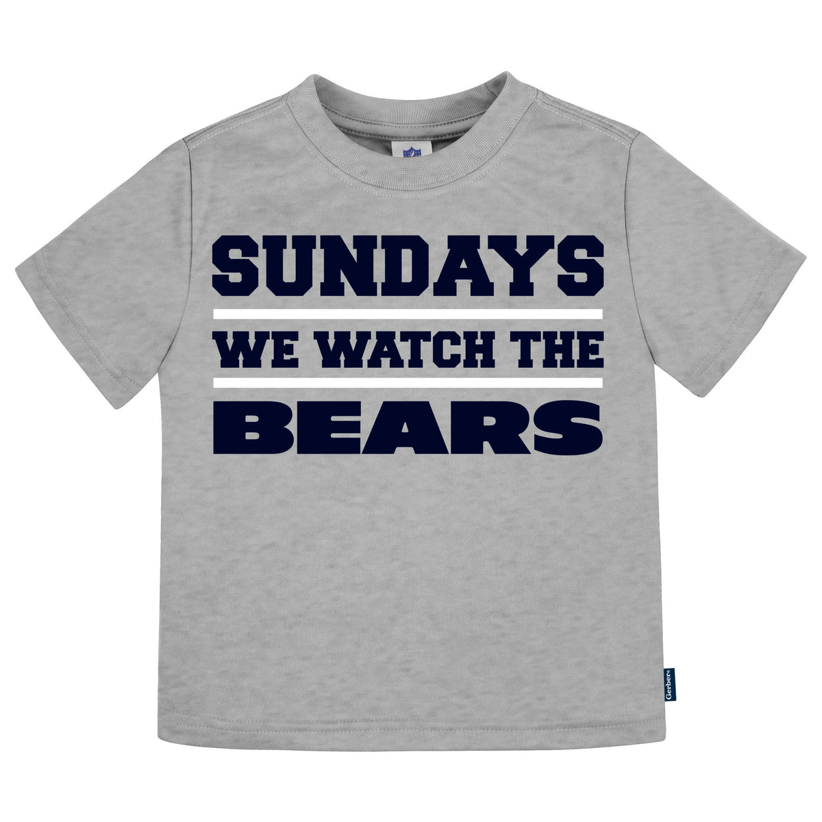 3-Pack Infant & Toddler Neutral Chicago Bears T-Shirts, view 3