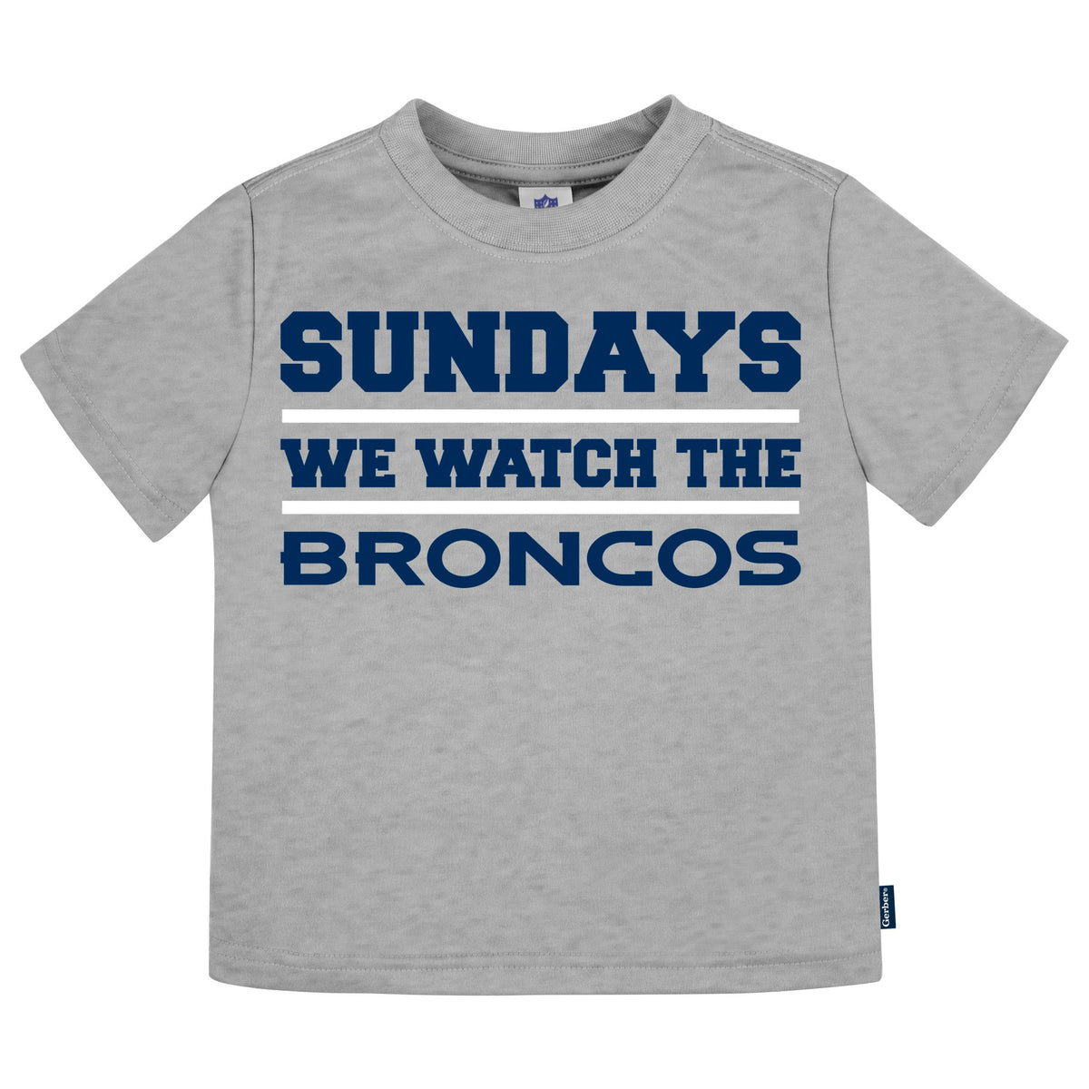 3-Pack Infant & Toddler Neutral Denver Broncos T-Shirts, view 3