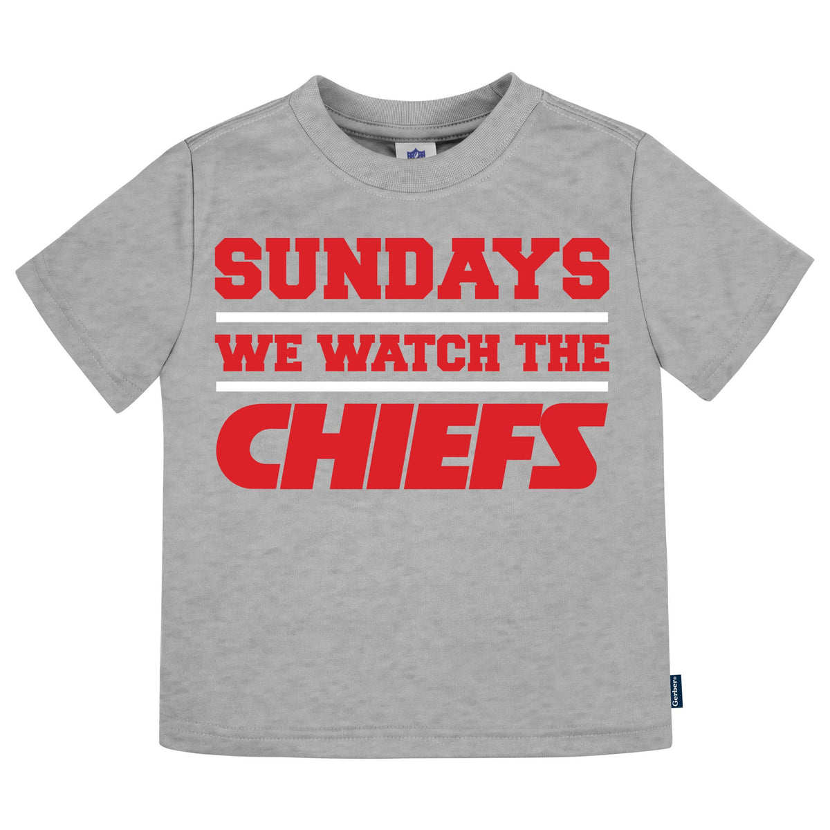 3-Pack Infant & Toddler Neutral Kansas City Chiefs T-Shirts, view 3