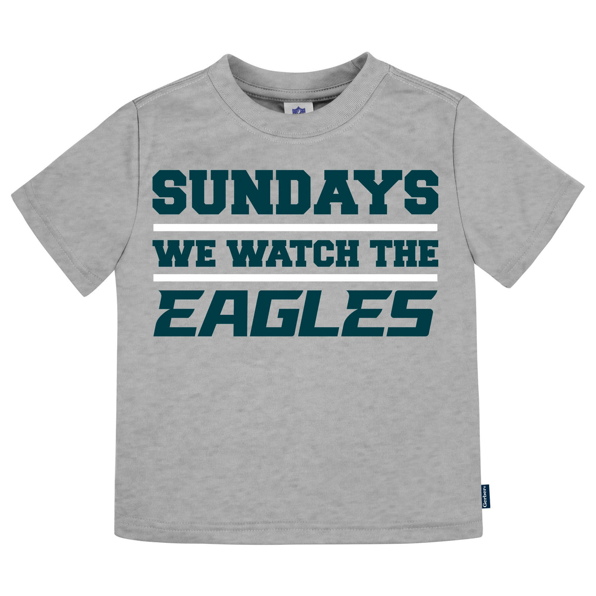 3-Pack Infant & Toddler Neutral Philadelphia Eagles T-Shirts, view 2