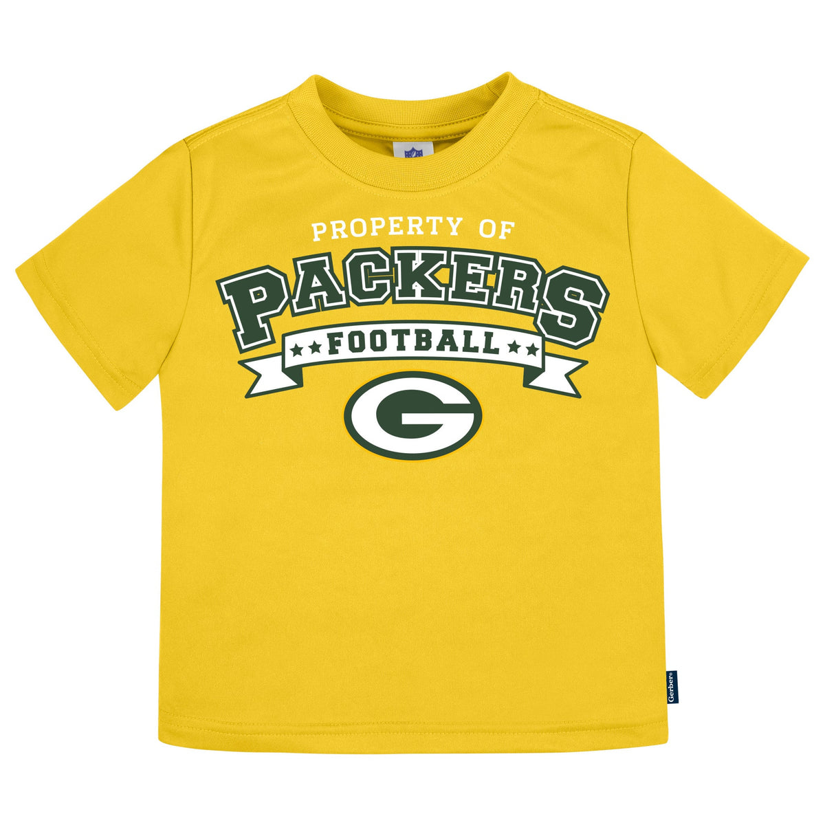 3-Pack Infant & Toddler Neutral Green Bay Packers T-Shirts, view 2