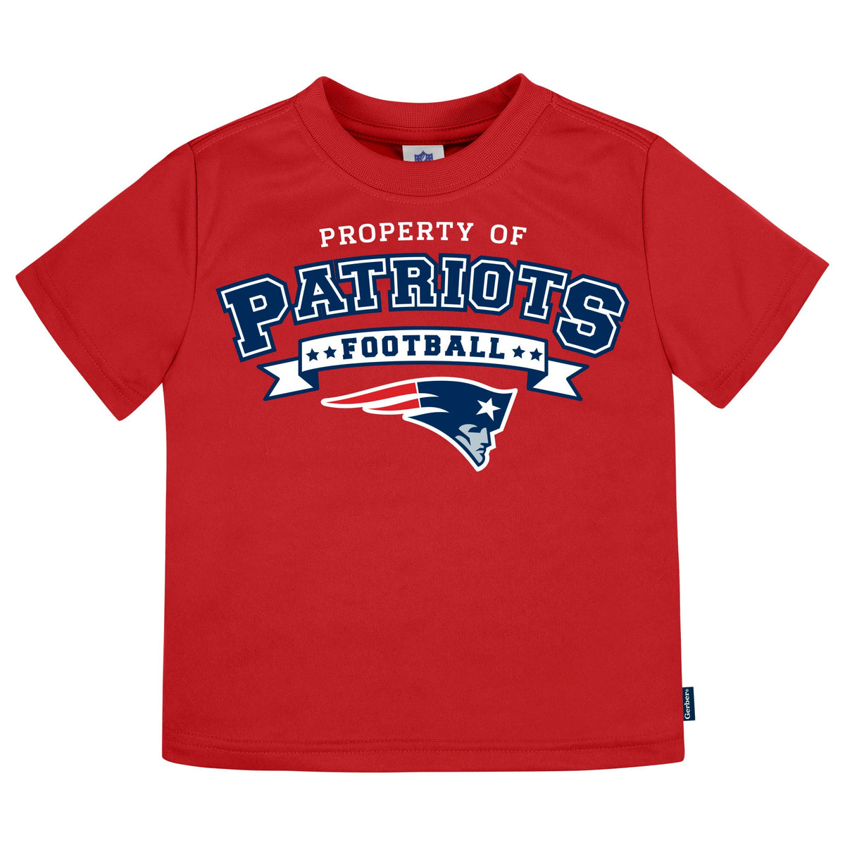 3-Pack Infant & Toddler Neutral New England Patriots T-Shirts, view 2