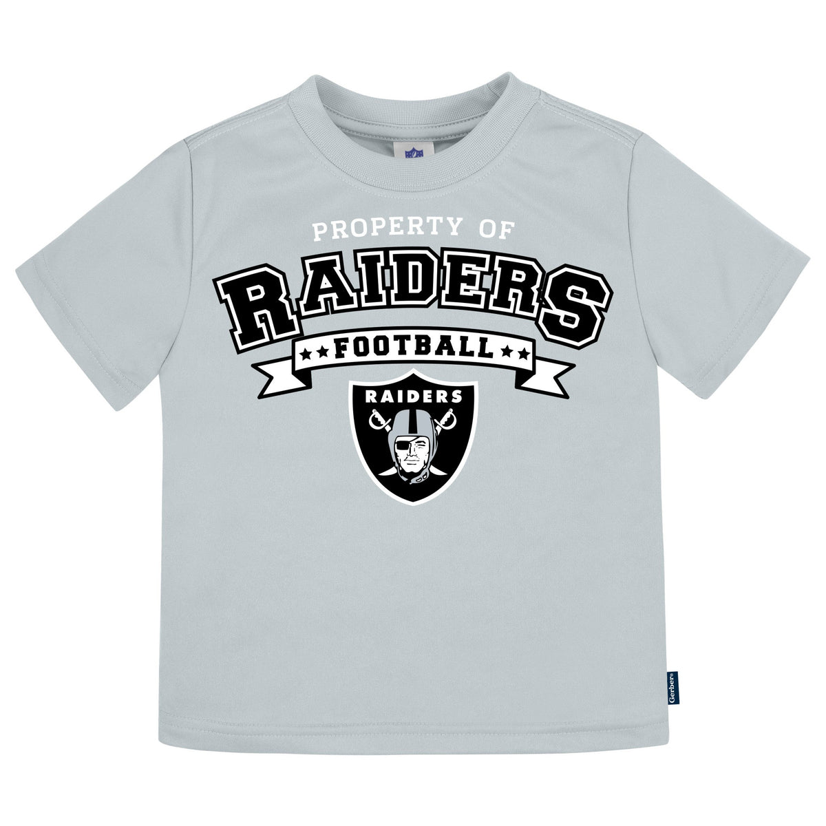 3-Pack Infant & Toddler Neutral Las Vegas Raiders T-Shirts, view 2