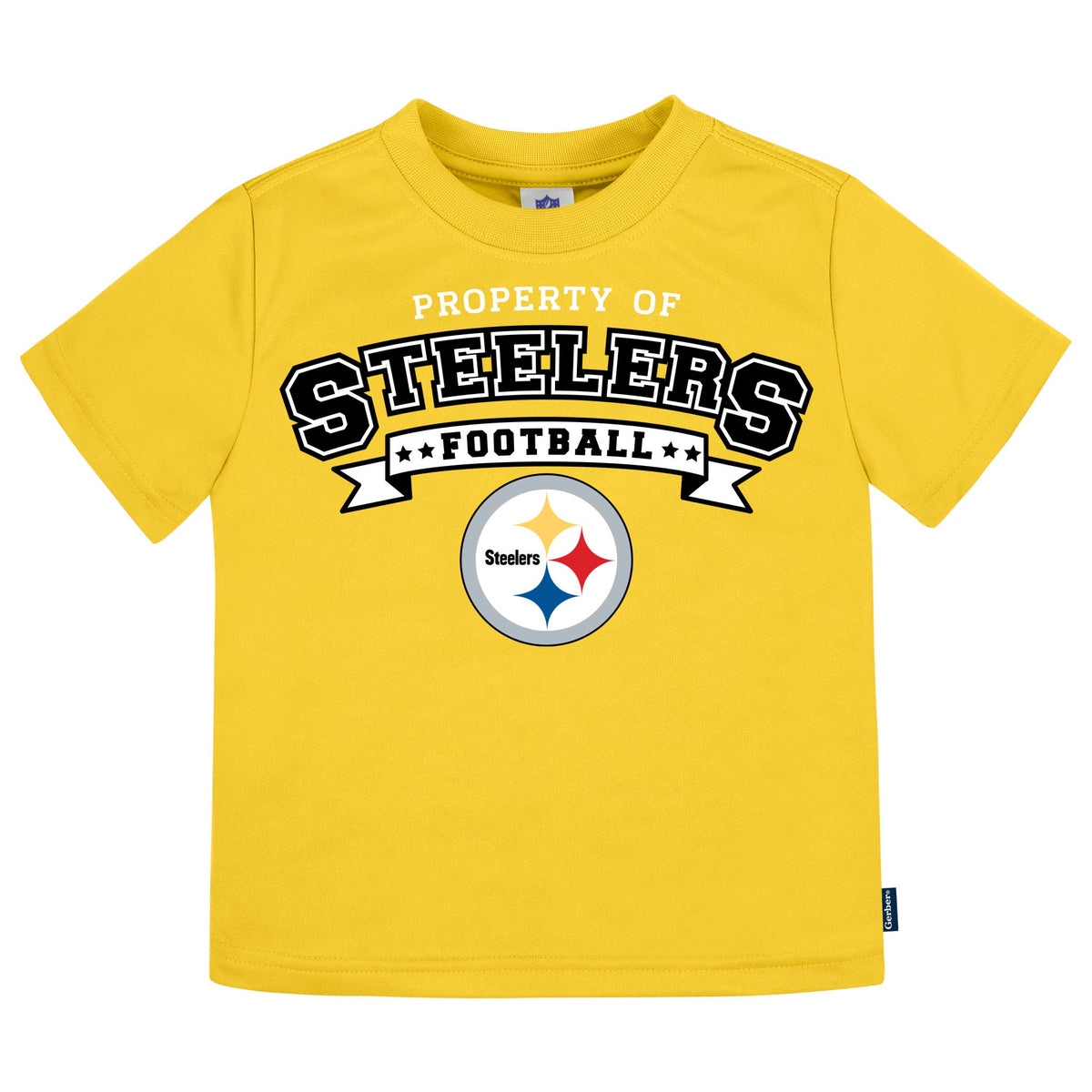3-Pack Infant & Toddler Neutral Pittsburgh Steelers T-Shirts, view 2