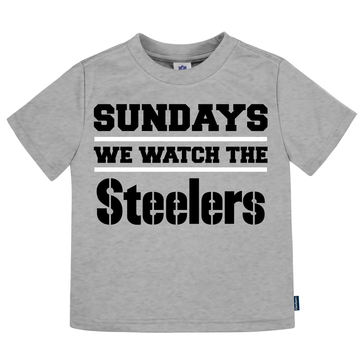 3-Pack Infant & Toddler Neutral Pittsburgh Steelers T-Shirts, view 3