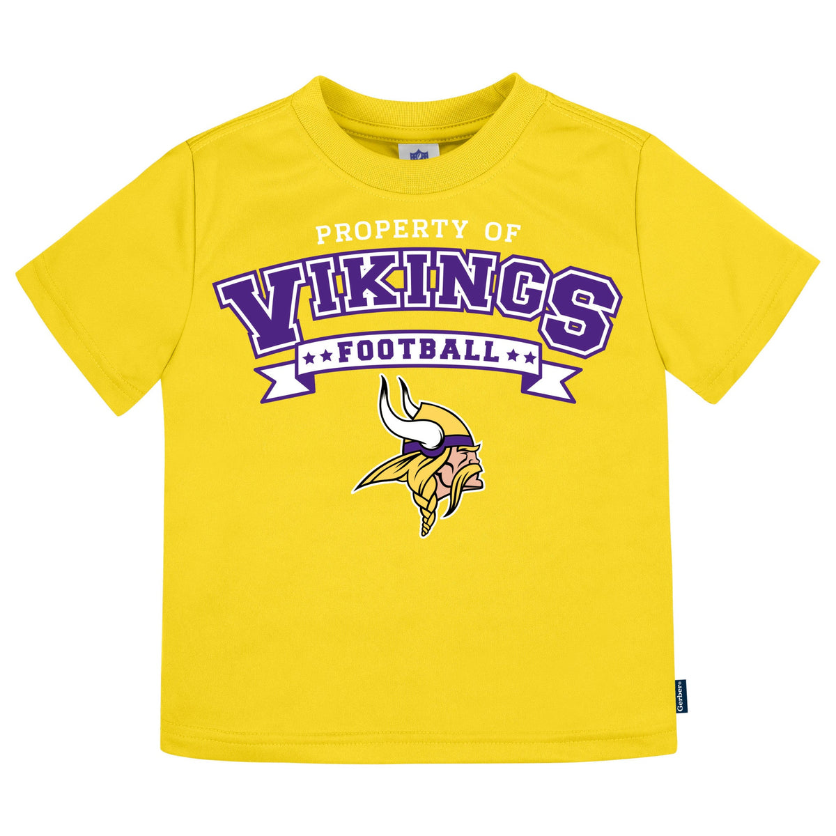 3-Pack Infant & Toddler Neutral Minnesota Vikings T-Shirts, view 2