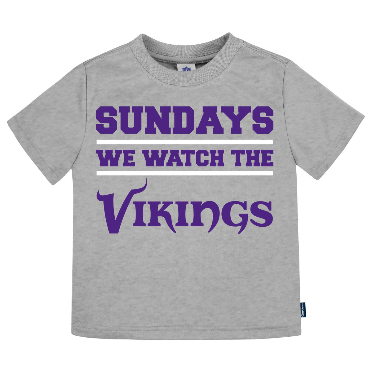 3-Pack Infant & Toddler Neutral Minnesota Vikings T-Shirts, view 3