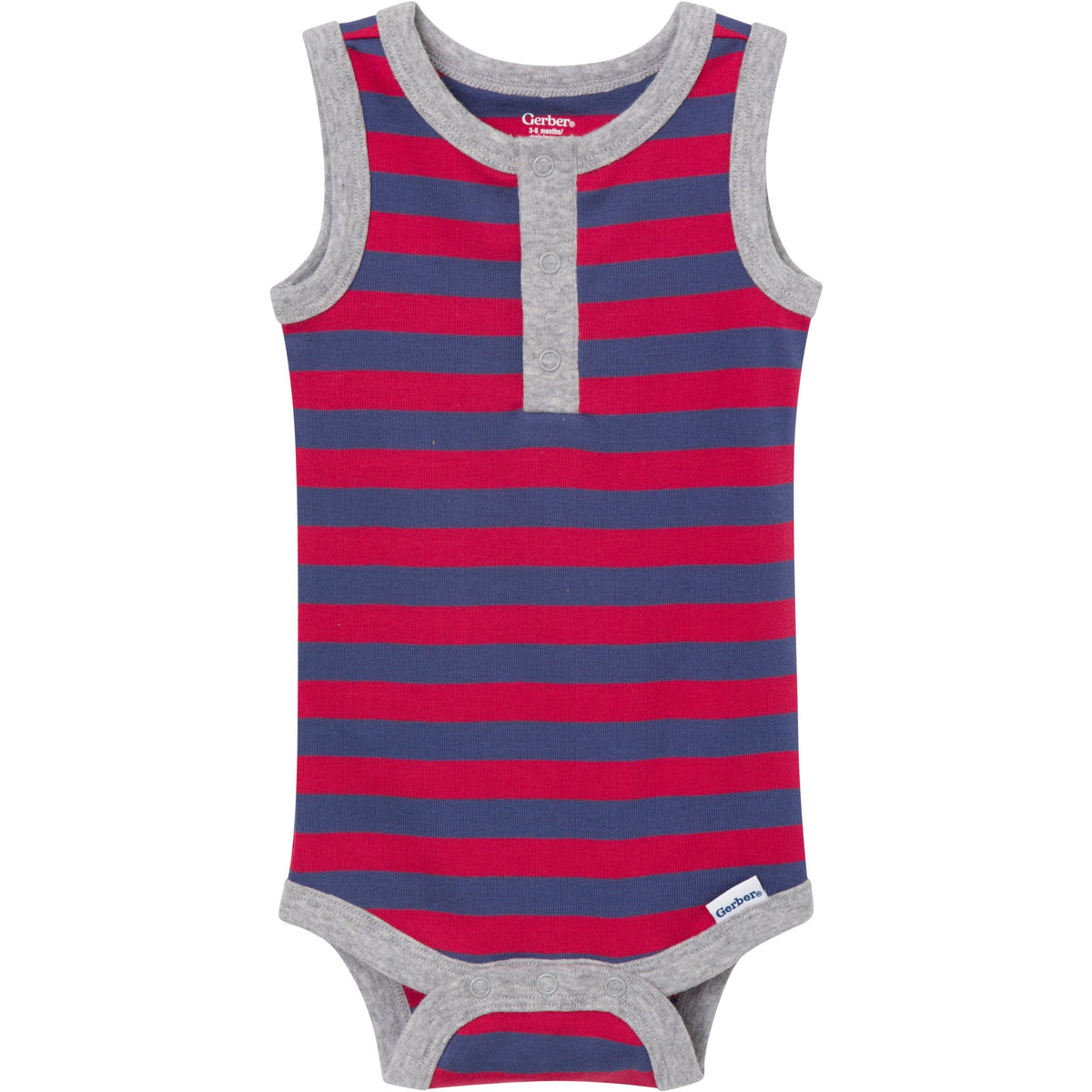 4-Pack Baby Boys Stars & Stripes Sleeveless Bodysuits-Gerber Childrenswear Wholesale