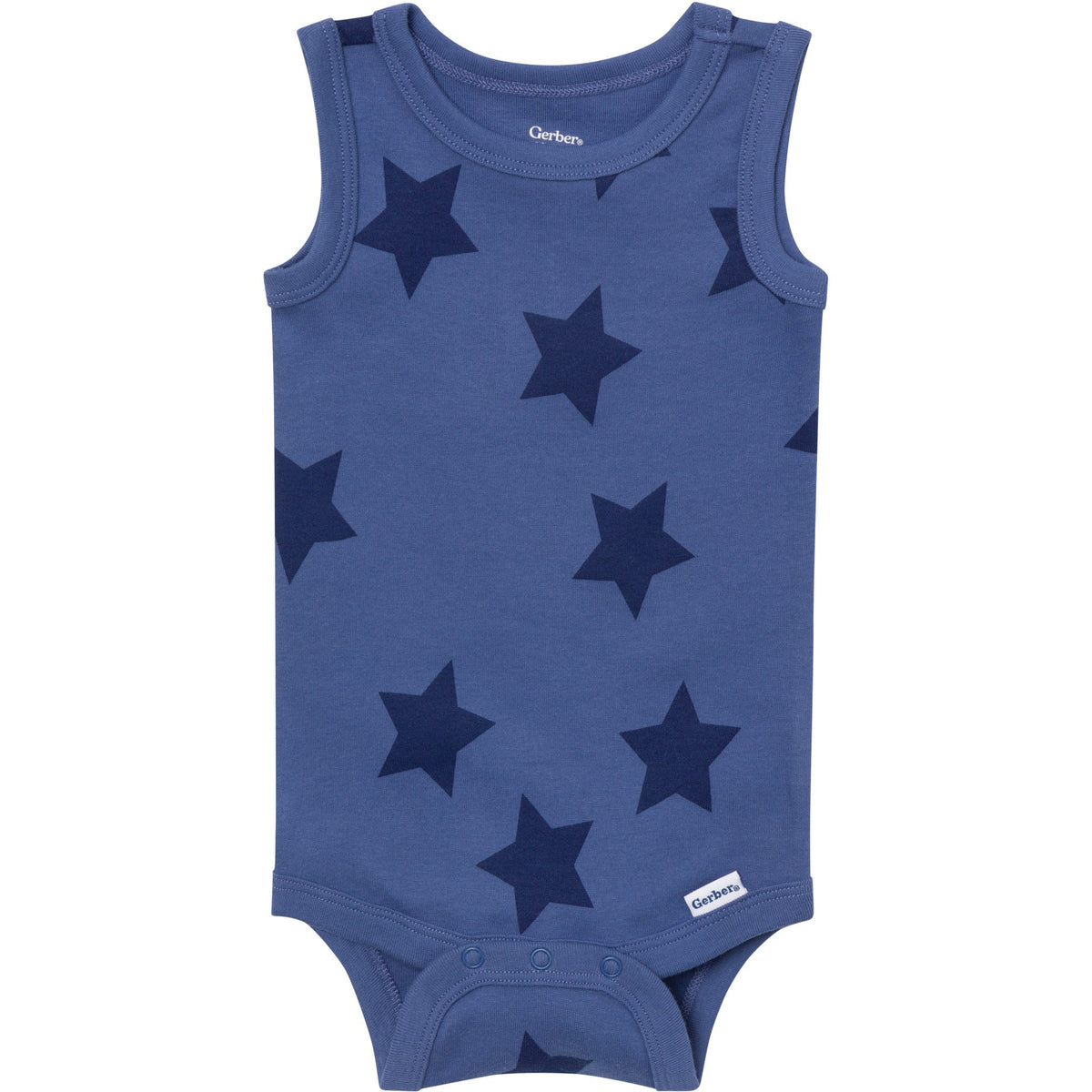 4-Pack Baby Boys Stars & Stripes Sleeveless Bodysuits-Gerber Childrenswear Wholesale